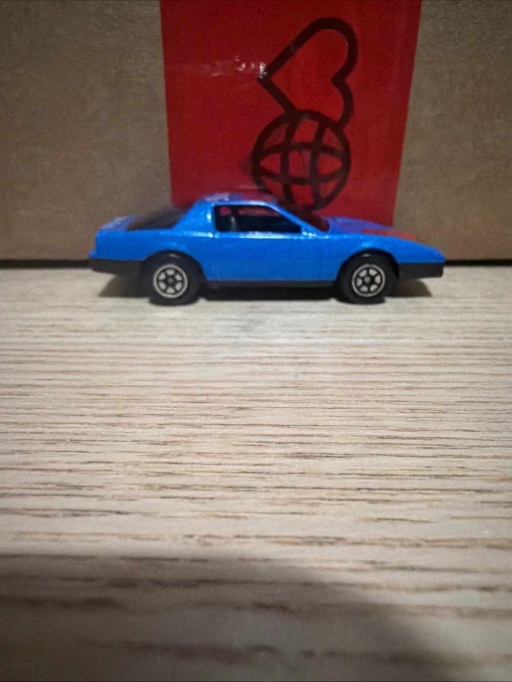 Vintage Yat Ming Blue Sports Car Black Bird Collectible Rare